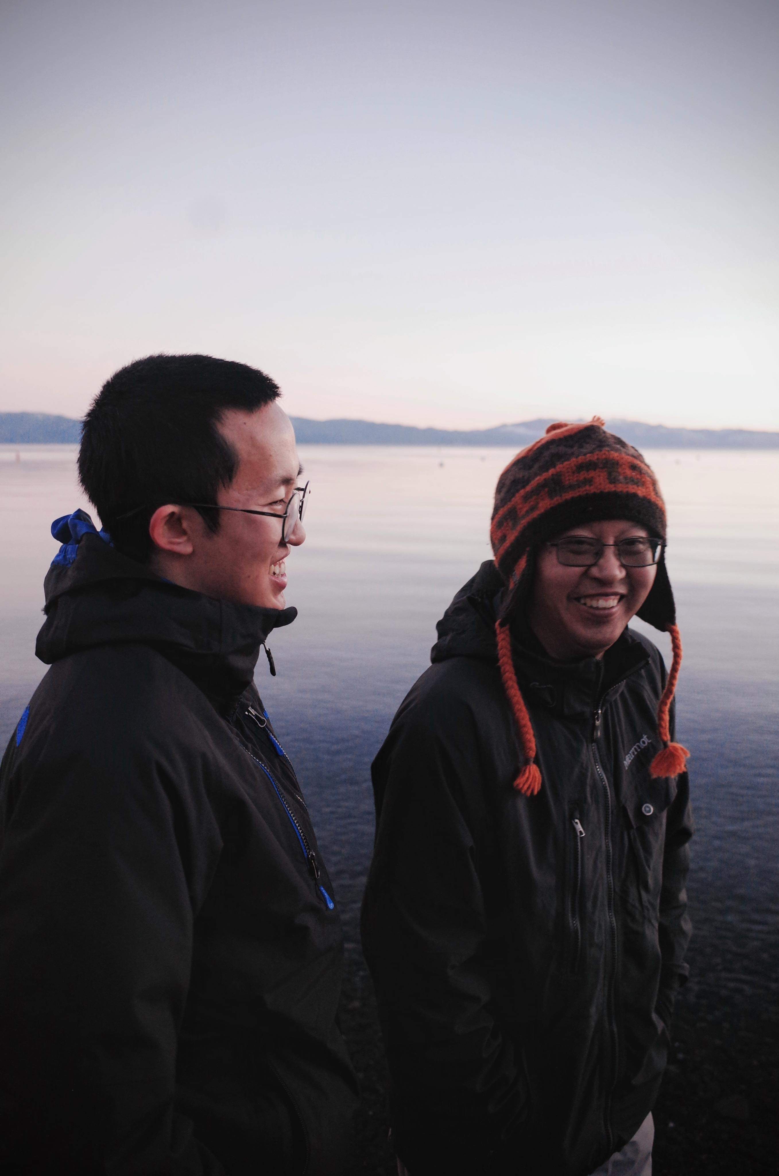 me and my dad at Lake Tahoe